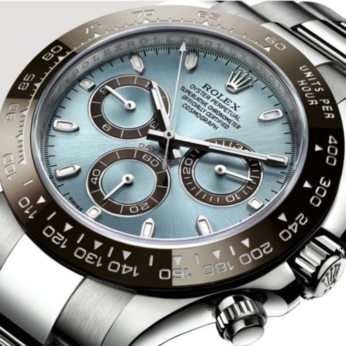 Rolex Oyster superlative chronometer chronograph blue and silver